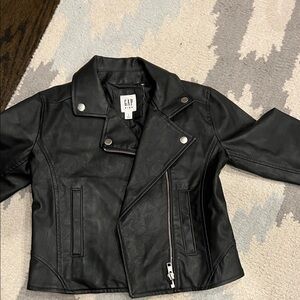 GAP Kids Black Moto Jacket